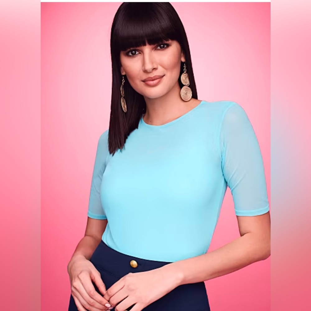 New York n Co. mesh short sleeve tee